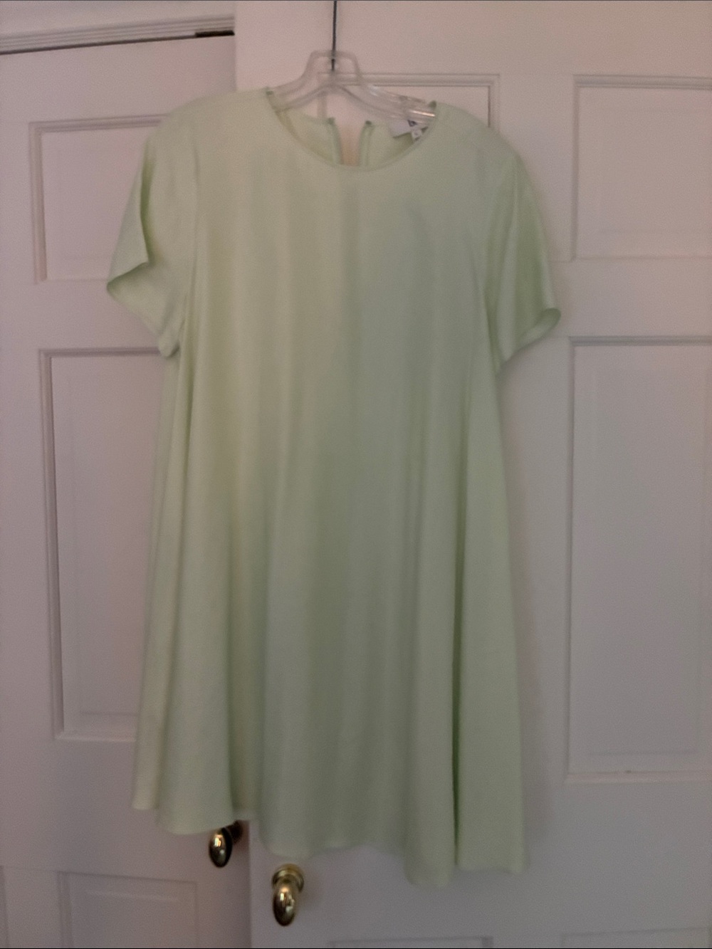 Banana Republic Light Green Short Sleeve Swing Dress